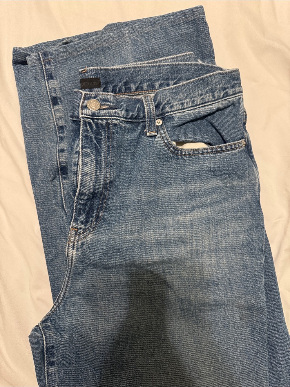 Uniqlo Mid Blue Denim  Baggy Jeans